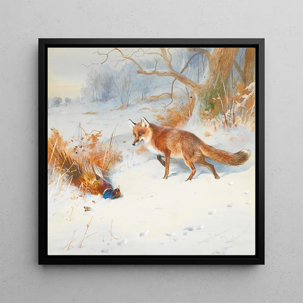 Survolé par les battants - Archibald Thorburn — framed artwork on a wall
