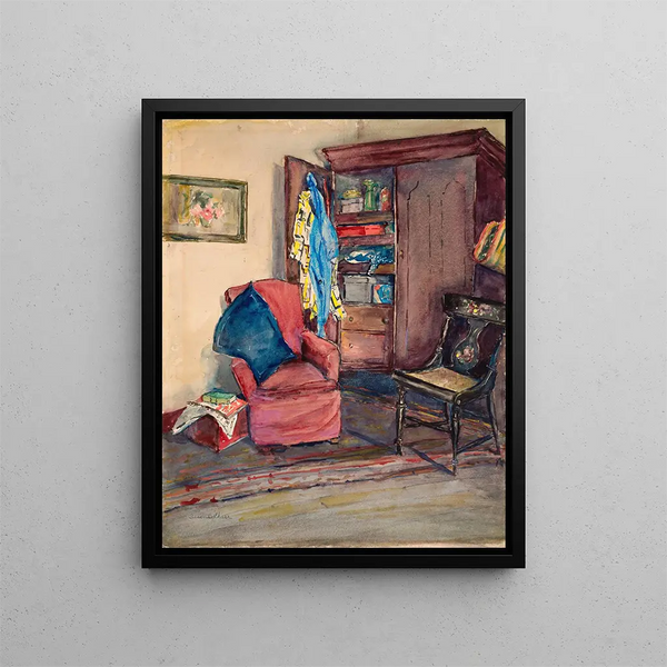 Interior Painting - Susan Brown Chase — framed artwork on a wall