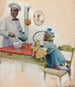 Publicity painting for the wheat cream « A visit to the chef » - Susan E. Arthurs — artwork view