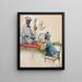 Publicity painting for the wheat cream « A visit to the chef » - Susan E. Arthurs — framed artwork on a wall