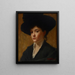 Study of a Hat - Susan Merrill Ketcham — framed artwork on a wall