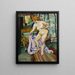 Nude Draped Painting - Suzanne Valadon — framed artwork on a wall