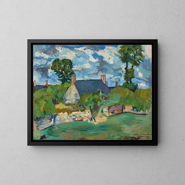 Landscape of Ghent - Suzanne Valadon — framed artwork on a wall