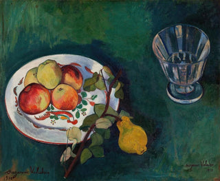 Still life with fruits and a glass - Suzanne Valadon — artwork view