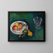 Still life with fruits and a glass - Suzanne Valadon — framed artwork on a wall