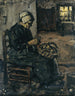 Peasant painting peeling potatoes - Suze Robertson — artwork view