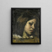 Portrait of a young woman - Suze Robertson — framed artwork on a wall