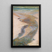 Embouchure du ruisseau - Suzette Holten — framed artwork on a wall