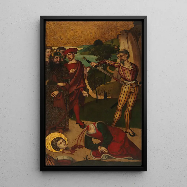 The Decapitation of Saint Agapit of Préneste - Swiss Painter — framed artwork on a wall