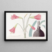 Phycellalike Habranthus - Sydenham Edwards — framed artwork on a wall