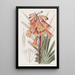 Blandfordia painting with rough edge - Sydenham Edwards — framed artwork on a wall