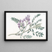 Plant succulent with milk - Sydenham Edwards — framed artwork on a wall