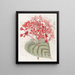 Clérodendron Malchanceux - Sydenham Edwards — framed artwork on a wall