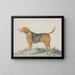 a standing profile dog, facing left - Sydenham Teast Edwards — framed artwork on a wall