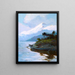 Iliamna Painting on the Other Side of Cook Inlet - Sydney Mortimer Laurence — framed artwork on a wall