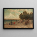 Beach scene - Sylvester Phelps Hodgdon — framed artwork on a wall