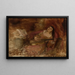 Woman with a Guitar - Szymon Buchbinder — framed artwork on a wall