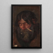 Head of a Man - Szymon Czechowicz — framed artwork on a wall