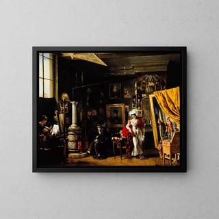 The painter's studio T. B. Bitter 1781-1832 - T B Bitter — framed artwork on a wall