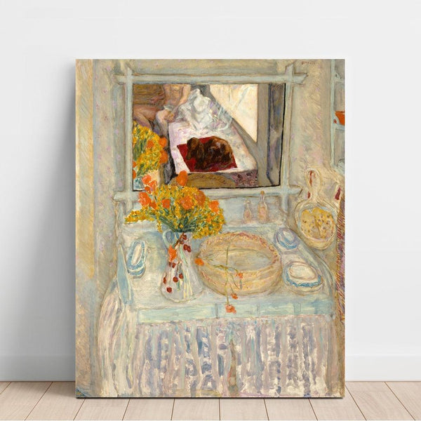 Reproduction of the painting of Vanity table and mirror - Pierre Bonnard