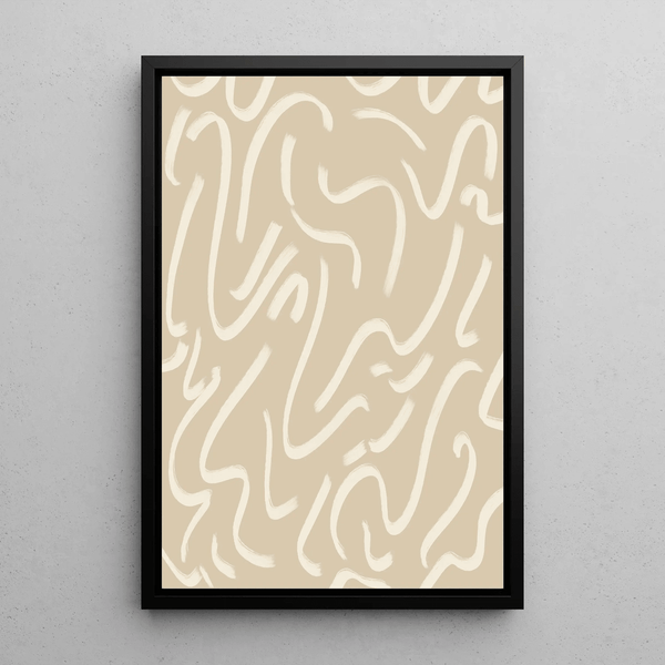 Reproduction of the painting Bohemian Painting - Beige Reverie