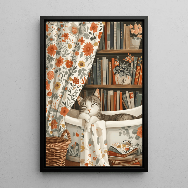 Relaxed Cat Painting