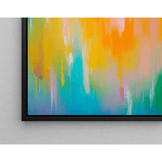 Tableau Coloré – Cascade Pastel | Affiche Abstraite aux Tons Doux et Fluides | Déco Murale Moderne et Lumineuse pour Salon ou Chambre