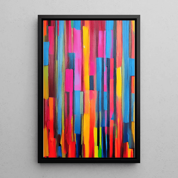 Colorful Painting – Chromatic Vibrations | Abstract Poster Bright Colors