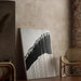 Decorative Painting – Silent Procession | Minimalist Black and White Poster