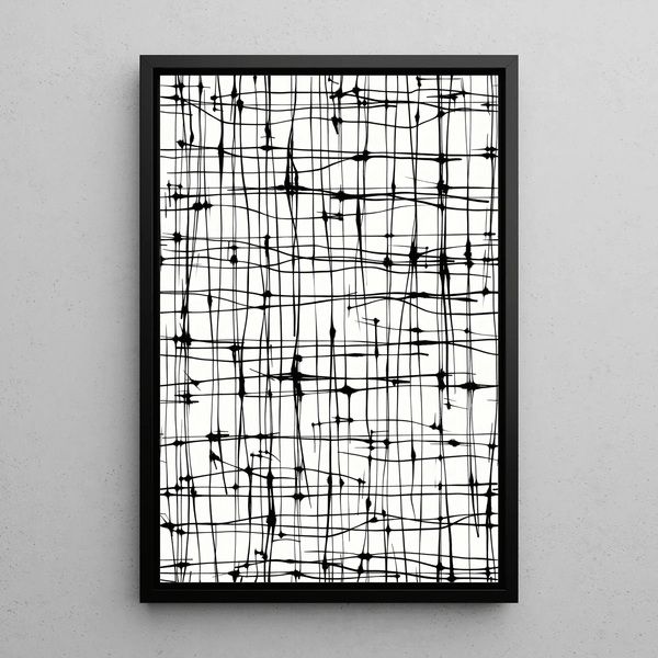 Modern Abstract Graphic Poster – Ethereal Lines | Elegant Minimalist Poster for Contemporary Interior