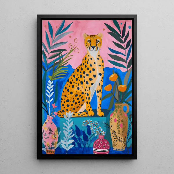 Painting Cheetah - Elegance and Bright Colors
