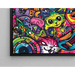 Pop Art Painting – Jungle Feline | Colorful Poster of Playful Cats