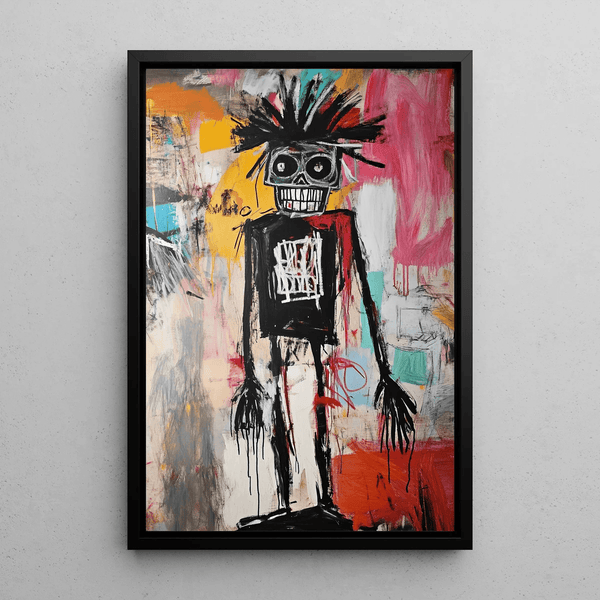 Street Art Painting – L’Enfant aux Étoiles | Urban Abstract Poster in Color