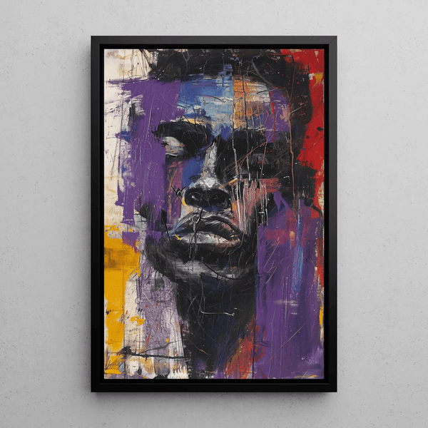 Street Art Painting – Chromatic Rage | Colorful and Emotional Urban Poster | Modern Abstract Portrait Poster