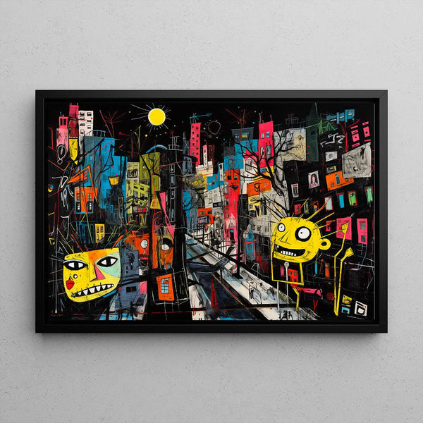 Street Art Painting – Urban Vibrance | Colorful Poster in Graffiti Pop Art Style