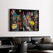 Street Art Painting – Urban Vibrance | Colorful Poster in Graffiti Pop Art Style
