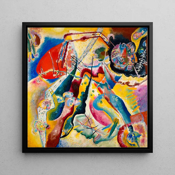 Reproduction of the painting with the Red Spot - Wassily Kandinsky