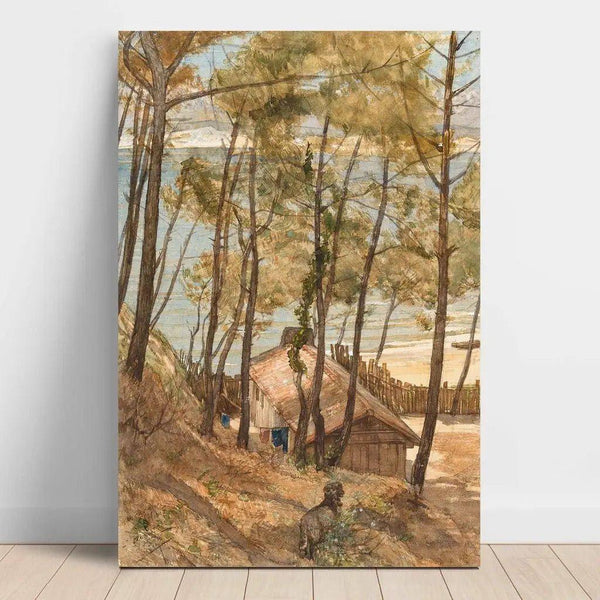 Reproduction of the painting Arcachon Painting - August Allebé
