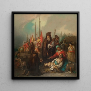 Tableau historique Secours à des pestiférés - Federico de Madrazo y Kuntz