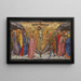 La Crucifixion - Taddeo di Bartolo — framed artwork on a wall