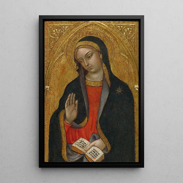 La Vierge Annonciatrice - Taddeo di Bartolo — framed artwork on a wall