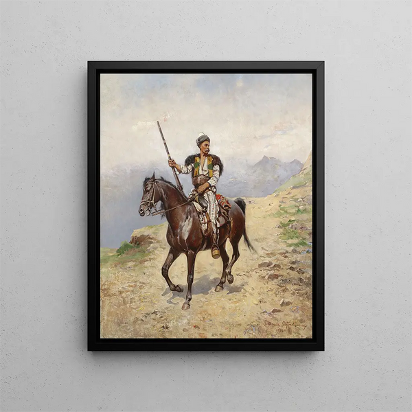 Cavalier Oriental - Tadeusz Ajdukiewicz — framed artwork on a wall