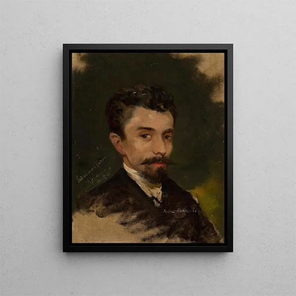 Portrait Painting of Tadeusz Rybkowski - Tadeusz Ajdukiewicz — framed artwork on a wall