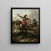 Circassian Painting on horseback - Tadeusz Brodowski — framed artwork on a wall
