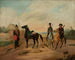 Trois cavaliers sur la route - Tadeusz Brodowski — artwork view