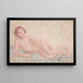 Acte de la fillette en vol - Tadeusz Makowski — framed artwork on a wall