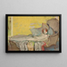 Nude of a Girl on a Sofa - Tadeusz Makowski — framed artwork on a wall