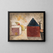 Sunny Garden Painting - Tadeusz Makowski — framed artwork on a wall