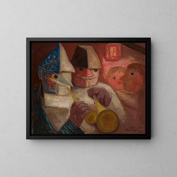 Ball - Tadeusz Makowski — framed artwork on a wall