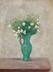 Bouquet dans un vase de fleurs vertes - Tadeusz Makowski — artwork view